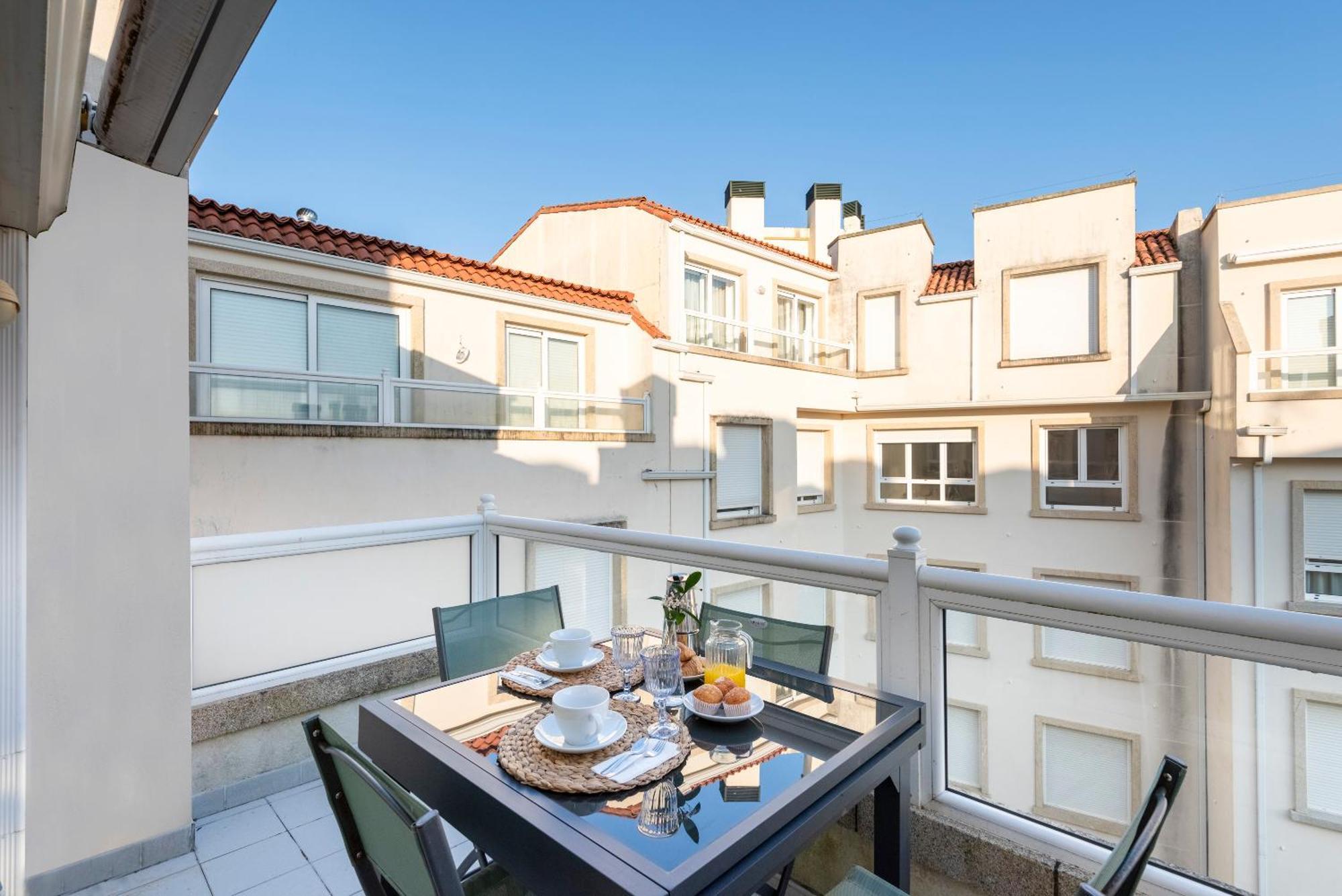 Apartamento Playa Silgar -50 M Playa Con 2 Garajes Y 3 Dormitorios Sanxenxo Eksteriør bilde